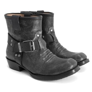 EUC John Fluevog Earl of Warwicks: Leeds Boots in Pewter *DISCONTINUED STYLE*